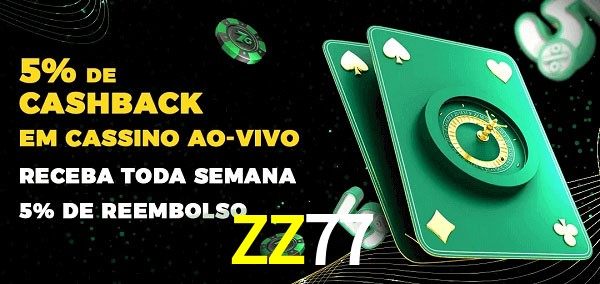 Promoções do cassino ao Vivo ZZ77
